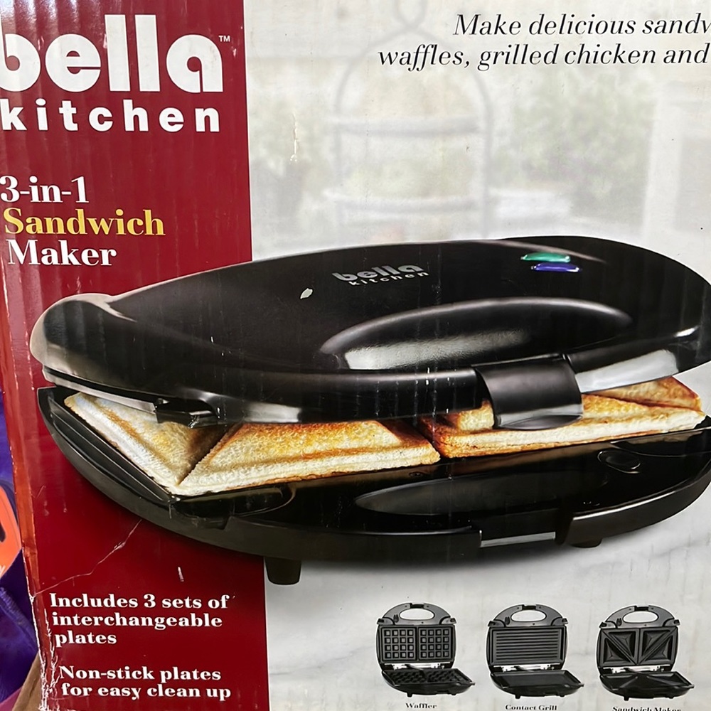 Bella Kitchen 3-in-1 Sándwich Maker